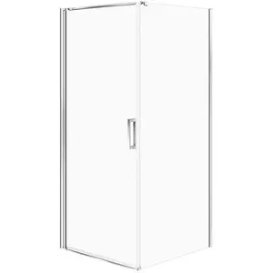 Shower Cabin CERSANIT MODUO rectangular 1 solid door 80×90×195 cm