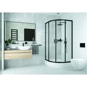 Shower enclosure with tray semi-circular 90 cm deante KDDZN51K