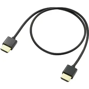 Кабель HDMI SpeaKa SP-9070576, 0.5 м, HDMI Type A штекер–штекер, золоченые контакты, 10.2 Гбит/с, ARC, чёрный