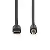 Nedis CCGL65950BK10 аудиокабель 1 м USB‑C на 3,5 мм Photo 2