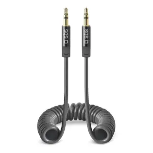 Audio kabelis RCM-Pelikan TECABLE35SPIRDG 3,5 mm vīrietis–vīrietis, 1,3 m, pelēks