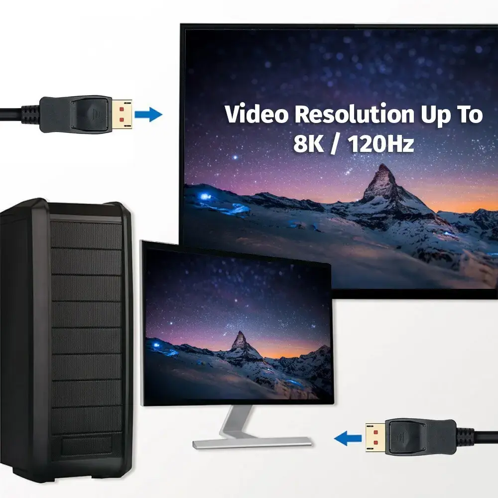 TECHLY DisplayPort kabelis ICOC DSP-A14-050NT 5 m Photo 7