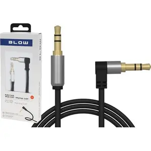 Audio kabelis BLOW 3,5 mm — 3,5 mm, 1 m, melns