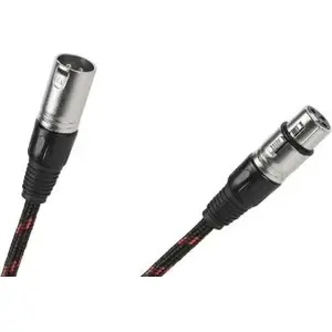 XLR audio kabelis Canon 3 m, vīrietis–vīrietis, melns (KPO2756-3)