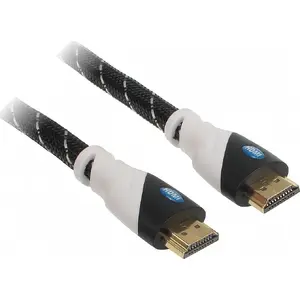 Кабель HDMI 15 м серебристый — No name (HDMI-15-PP), HDMI–HDMI, длина 15 м