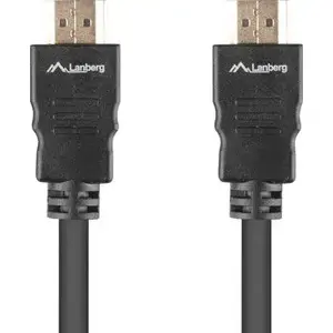HDMI cable LANBERG 1 m, HDMI to HDMI, black