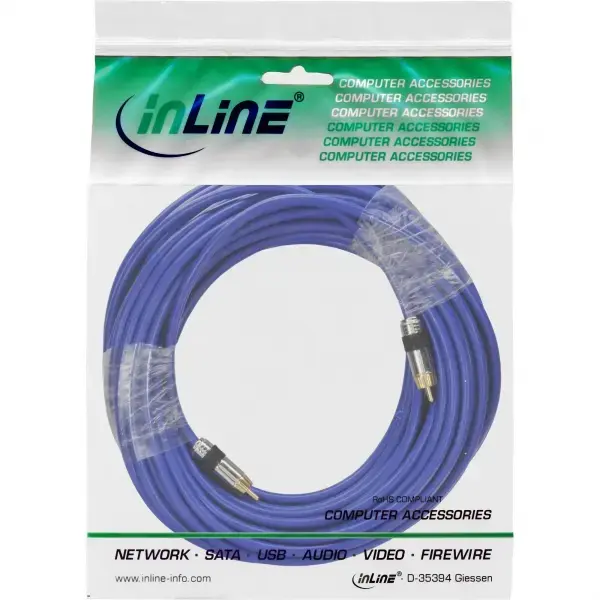 Intos InLine Premium RCA кабель 15 м Photo 2