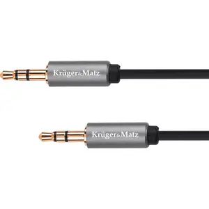 Audio cable Kruger & Matz 3.5mm jack to 3.5mm jack 1.8 m silver (KM1227)