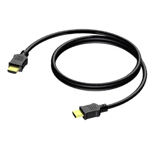 HDMI cable Procab BSV110/1 — 1 m, HDMI Type A male–male, gold-plated contacts, ARC, 3D, black