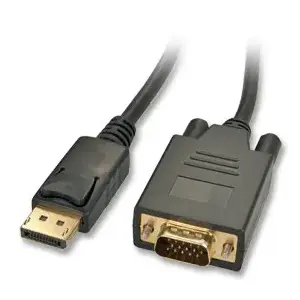 Кабель DisplayPort — VGA Lindy 1 м — DisplayPort на VGA (D-Sub) чёрный