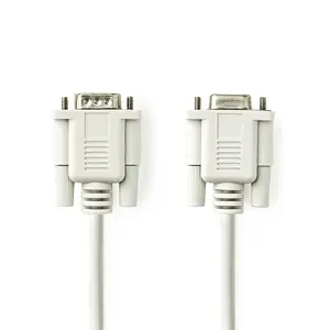 Кабель VGA Nedis CCGL52010IV20 — 2 м, VGA (D-Sub)–VGA (D-Sub), диаметр 5 мм, цвет слоновая кость