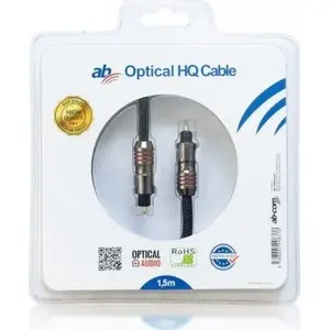 Optical audio cable AB-COM HQ, Toslink digital audio, 1.5 m length