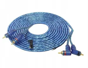 RCA audio cable LTC 2xRCA right-angle plug with control cable 5 m