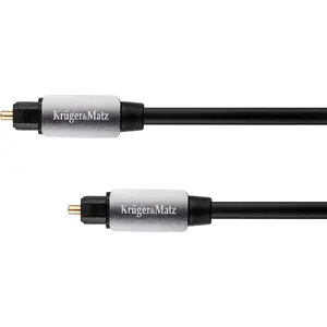 Оптический аудиокабель kruger & matz Toslink – 2 м, чёрный