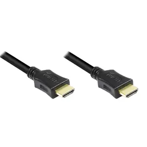 HDMI-кабель Alcasa 7,5 м, 2× HDMI Type A штекер–штекер, золочёные контакты, 4096×2160, ARC, чёрный