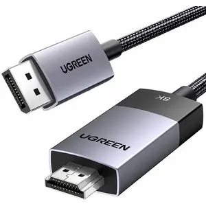 Кабель DisplayPort — HDMI UGREEN DP115 8K 60 Гц 2 м — чёрный