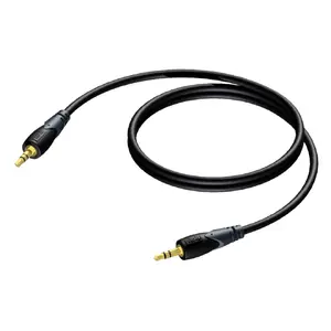 Audio cable Procab CLA716/1.5 — 1.5 m 3.5mm male-to-male, copper conductors, gold-plated contacts, magnetic shielding