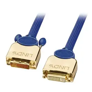 DVI‑D Dual Link kabelis 2,0 m no Lindy — 2 m, DVI‑D uz DVI‑D, atbalsta 2560×1600 (WQXGA)