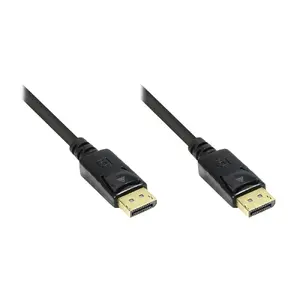 DisplayPort cable Alcasa 5 m — DisplayPort to DisplayPort, black