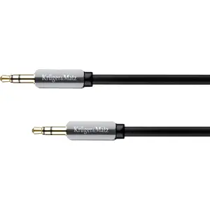 3.5 mm jack to 3.5 mm jack cable kruger & matz KM0338, 1.5 m, grey