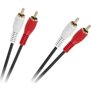 RCA (Cinch) 2x uz RCA (Cinch) 2x audio kabelis 1,5 m melns - No name KPO2613-1,5