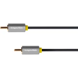 RCA (Cinch) audio cable Kruger & Matz KM1202 — RCA to RCA, 1.8 m, gray
