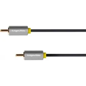 Audio RCA (Cinch) to RCA (Cinch) cable kruger & matz KM1200 0.5 m grey