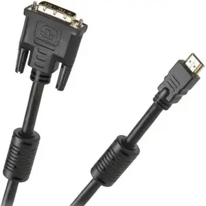 Кабель HDMI — DVI-D No name KPO3701-3 — 3 м, single-link цифровое видео, чёрный