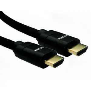 HDMI kabelis 3 m, No name CDLHD8K-03K — HDMI Type A vīrietis–vīrietis, 48 Gbit/s, zelta kontakti, melns
