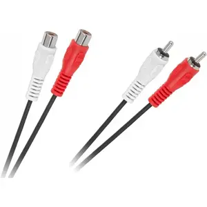 RCA (Cinch) cable 2xRCA to 2xRCA 5 m black No name KPO2661-5
