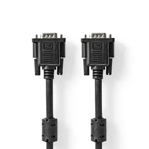 Nedis CCGL59000BK30 VGA cable 3 m VGA (D-Sub) Black male-to-male