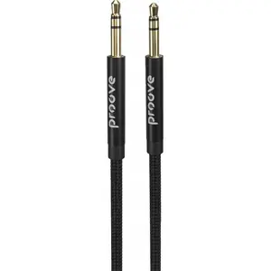 Audio kabelis Proove 3,5 mm — 3,5 mm 1 m melns