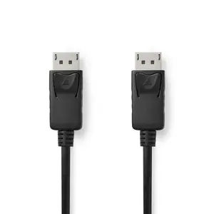 DisplayPort cable Nedis CCGL37010BK30 — 3 m, DisplayPort to DisplayPort, 6 mm diameter, black