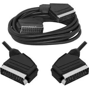 Scart kabelis Lexton 1,2 m melns LX8017A