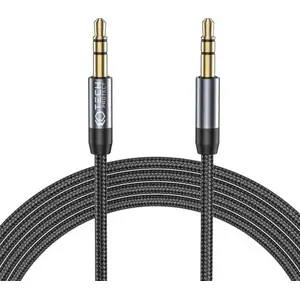 Tech-Protect 3.5mm Aux Mini Jack Cable 150 cm — wired audio connector, black