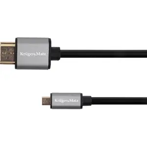 kruger & matz HDMI Micro to HDMI cable 1.8 m black KM1238