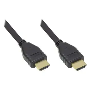 HDMI cable Alcasa GC-M0139 — 3 m, HDMI Type A male–male, HDMI 2.0, 18 Gbit/s, 4096×2160, gold-plated contacts, black