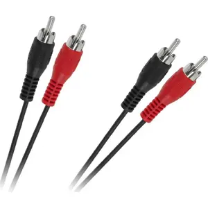 Аудио кабель RCA (Cinch) x2 — RCA (Cinch) x2 1,2 м черный, No name KPO2610-1,2