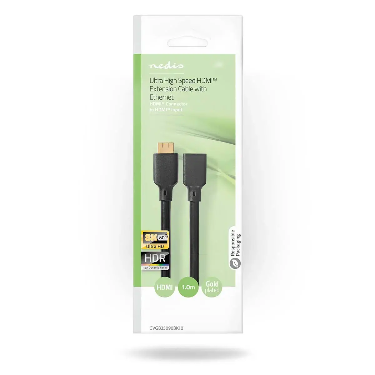 Nedis CVGB35090BK10 HDMI kabelis 1 m Photo 4