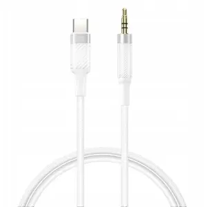 Audio cable XO NB-R279B USB-C to 3.5mm jack 1.0 m white