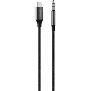 Audio kabelis Proove 1 m — 3,5 mm AUX mini-jack uz USB-C (USB Type-C) telefoniem