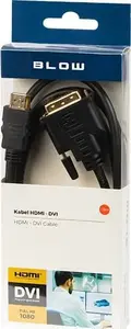 Кабель HDMI — DVI-D BLOW 1,5 м черный