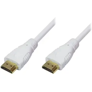 HDMI cable Techly ICOC 0.5 m — HDMI Type A male-to-male, 18 Gbit/s, 4K (4096×2160), ARC, gold-plated, white