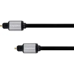оптический аудиокабель kruger & matz KM1223 Toslink–Toslink 2 м чёрный