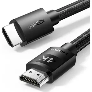 Кабель HDMI UGREEN UGR1182BLK 10 м, HDMI—HDMI, чёрный