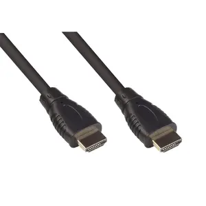 HDMI cable Alcasa 4520-005, 0.5 m, HDMI Type A male–male, HDMI 2.0b, 18 Gbit/s, gold-plated contacts, black