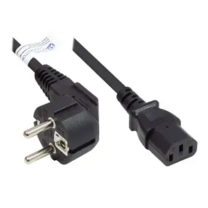 Power cable Alcasa P0130-S050 5 m CEE7/7 to IEC C13 H05VV-F 250V
