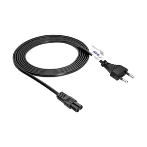 Power cable Akyga AK-RD-02C 3 m — CEE7/16 (Euro) to IEC C7, 250 V 2.5 A, black