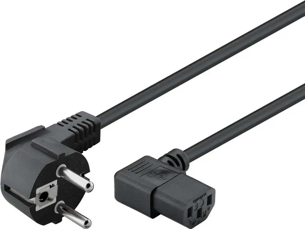 GOOBAY угловой IEC кабель 1,8 м C13–Schuko Photo 2