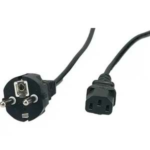 Power cable MPL Power POSAC-C13EU30 — C13 to CEE7/7, H05VV-F 3G1.0, 10A, 3.0 m, black